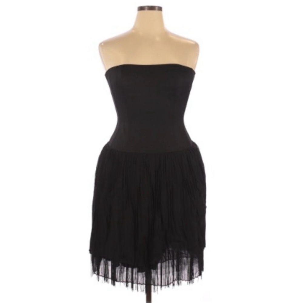 Patricia Field New York Black Strapless Corset Dress – NWT